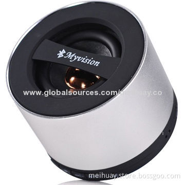 Mini Outdoor Portable Round Bluetooth Speaker With Metal Material